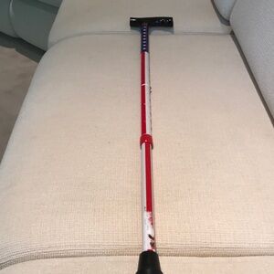 Cane, red white and blue cane